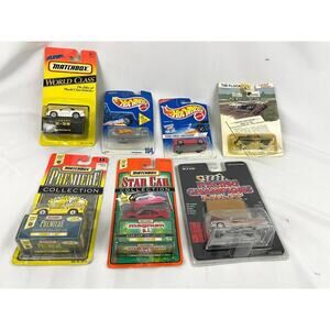 Lot of 7 Matchbox Hot Wheels Diecast Cars Ferrari Gift 1990s Camaro Blimp Racing